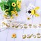 1000Pcs Sunflower Stickers, Baby Shower Thank You Stickers in Roll, Bridal Shower Wedding Favor Decal Stickers, Sun Flowers Round Decal Labels for Spring Summer Party Envelope Baking Bag